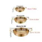 Stainless Steel Cookware Set - Multi-Purpose Saucepan, Paella & Skillet for Home Cooking, Picnic & Seafood - Image 6