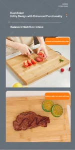 Wooden Chopping Boards Cutting Serving Board Double-sided Available Wooden Thick Boards for Chopping Charcuterie Serving Boards - Image 26
