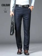 New Business Casual Suit Pants Men Solid High Waist Straight Office Formal Trousers Mens Classic Style Suit Long Pants Plus Size - Image 11