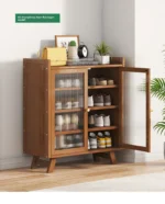 Shoe cabinet, shoe rack  household, simple indoor storage artifact, space-saving entry, and dust-proof dormitory. - Image 27