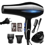 Hair Dryer 2200W Professional Powerful Hair Dryer Fast Heating Hots And Cold Adjustment Ionic Air Blow Dryer with Air Collecting - Image 2