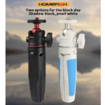 Portable extendable tripod for DSLR cameras, mobile phones, and desktops. Handle for live streaming. - Image 5