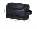 Large Hanging Toiletry Cosmetic Travel Bags for Men Women Leather Travel Bags with Hanging Hook Toiletries Bathroom Shaving Bags - Image 15