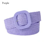 Fashion Summer Bohemian Waistband Braided Belts Straw Woven Belt Waist Belt - Image 12