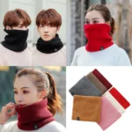 Knitted Neck Warmer Sports Scarf Fashion Soft Women Men Face Cover Winter Skating Running Hiking Scarves Thick Cold-proof Collar - Image 24