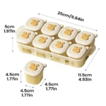 Baby Food Storage Containers Freezer Trays Food Storage Child Broth Container Cooked Food Ice Cubes Trays Freezer Compartments - Image 19