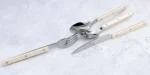 New Design Dinnerware 4 In 1 Set Stainless Steel 18/8(304) ABS Handle With Rivets Top Mirror Polishing Cutlery Sets For Kitchen - Image 25