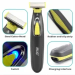 Electric Shaver Portable Full Body Trimmer USB T Shaped Blade Razor For Beard Armpit Washable For Men Women - Image 6
