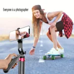 Portable camera tripod with wireless remote control and 360 ° rotation for video recording, video recording, and live streaming - Image 11
