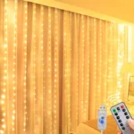 Christmas Lights LED Fairy String Curtain Lights 8 Mode Remote USB Festoon Christmas Decor For Home Holiday New Year Lamp - Image 12
