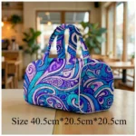 Quilted Tote Bag Men Women Large Hobo Purse Boho Chic Shoulder Bag Unique Paisley Print Beach Bag Spacious Travel Tote Handbag - Image 25