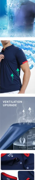 POLO T-shirt Free Customization Printing Logo Image Design T-shirt Short Sleeve Cultural Shirt Enterprise Work Suit Unisex - Image 16