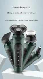 Electric Shavers for Men Waterproof Electric Trimmer Razor Wet &amp Dry Use Rechargeable Battery Rotary Shavers Machine Shaving - Image 13