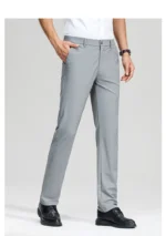 New Men's Business Office Party Suit Pants Spring Summer  Loose Ice Silk Breathable Pants Casual Trousers Male Straight Pants - Image 27