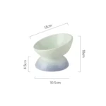 Cat Ceramic Bowl Gradient Pet Food Water Feeders Small Dogs Drinking Eating Supplies Raised Tilted Cats Puppy Feeding Supplies - Image 9