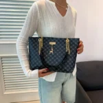 New Presbyopia Handbag Texture Soft Leather Large Capacity Tote Women Bag With Hanging Accessories Shoulder Bag - Image 18