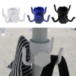 Durable Beach Umbrella Hanging Hook 4 Prongs Screw Lock ABS Towels Camera Bags Clothes Hanger Camping Holder Trip Clip - Image 2