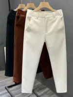 Casual Slim Fit Men's West Pants Thin Non-Ironed Business Suit Pants Comfortable Lightweight Breathable Cotton Summer Leisure...