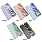 Kitchen Accessories Reusable With Box Tableware Portable Stainless Steel Spoon Fork Chopsticks Set Dinnerware Cutlery Set - Image 6