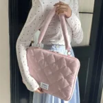 Travel Bag 15inch Portable Laptop Bags Bow with Handle Laptop Case Soft Material Cute Notebook Sleeve Travel - Image 5