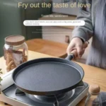 Uncoated Cast Iron Frying Pan Non Stick Multi Purpose Griddle For Pancakes Pizza Baking Stove Top Cooking Tool Anti Oil Spill - Image 16
