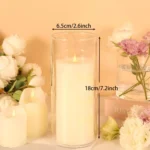 Glass Clear Cylinder Flower Vases for Centerpieces Wedding Decoration,Hurricane Floating Candle Holder for Party Home Decor - Image 5