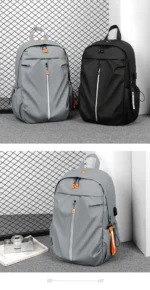 Fashion Men's Backpacks Large Capacity Students School Bag With USB Charging Port Laptop Bags Lightweight Men Travel Backpack - Image 26