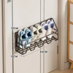 Behind the Door Shoe Rack Household Multi Layer Shoe Storage Wonder at the Door Wall Mounted Simple Small Narrow Shoe Rack - Image 5