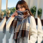 Scarf Ladies Fall And Winter Thickens Warm Neck Scarves Fashion Scarves Cloth Fanta And Fringed Blankets Men's Winter Shawls - Image 4