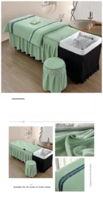 Head Washing Hairdressing Bedspread Barbershop Beauty Salon Hair Salon Thai Massage Bedspread Skin-Friendly SPA Bed Cover - Image 22