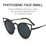 Cat Ear Fashion Sunglasses, Retro Cute Framed Color Sunglasses, Men's and Women's Sunglasses - Image 2