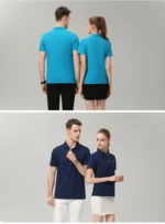 Polo shirt custom printed LOGO pattern lapel 2023 summer business leisure multi-style breathable company group diy embroidery - Image 20