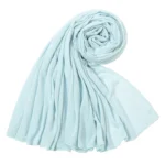 Women Big Size Cotton Jersey Hijabs Scarf Islamic Turban Shawls Trendy Muslim Hijab Solid Plain Cotton Scarves Headscarf - Image 31