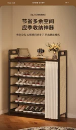 Display Foldable Shoe Racks Organizer Cabinet Portable Luxury Shoe Racks European Shelf Meuble Chausssure Home Furniture - Image 17