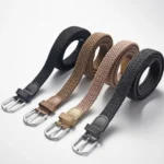 Fashion Casual Stretch Canvas Braided Belts Versatile Hole-free Weave Waistbelt Elastic Belt For Women Man - Image 18