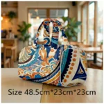 Quilted Tote Bag Men Women Large Hobo Purse Boho Chic Shoulder Bag Unique Paisley Print Beach Bag Spacious Travel Tote Handbag - Image 29