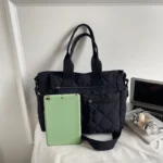 Large capacity Tote Bags for Women Shoulder Side Bag Fashion Space cotton Shopping Bags Multi-pocket Messenger Bag Lady Handbags - Image 20
