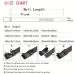 Men's Belts Fake Pin Buckle Belts Automatic Buckle Belts Adjustable Belts Popular Styles Durable Soft PU Leather Business Belts - Image 6