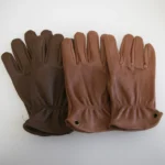 Brown Leather Work Gloves for Cutting/Motorcycle/Farm,Cowhide Work Gloves with faded effect for men - Image 17