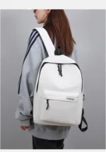 Backpack Simple New Style College Style Small Backpack Travel Lightweight Korean Version Junior High School Double Shoulder Bags - Image 27
