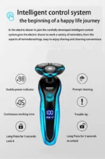 Electric Shaver for Men's Rechargeable Waterproof Electric Razor Beard Trimmer Wet-Dry Dual Use Shaving Machine Facial Epilato - Image 21