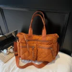 Large capacity Tote Bags for Women Shoulder Side Bag Fashion Space cotton Shopping Bags Multi-pocket Messenger Bag Lady Handbags - Image 30