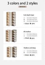 Simple Shoe racks Narrow mouth Shoe cabinet Dormitory Indoors Multilayer Dustproof Domestic Shoebox Receive Shelf - Image 13
