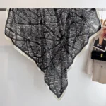 130*130cm Large Shawl Beach Wraps Women Luxury Printed Square Scarf Retro Fashion Scarves Bandanas Elegant Hijab - Image 4