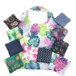 Tote Bags Flower Print Women's Grocery Handbags Outdoor Foldable Shopper Eco Shopping Bag Reusable Storage Bag Organizer Bags - Image 3