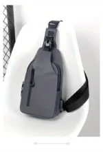 Crossbody Bag Fashionable Large Capacity Waterproof Lightweight Leisure Soft Comfortable Men Single Shoulder Bags - Image 18