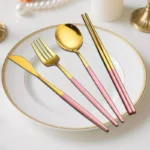 Stainless Steel Cutlery Set With Storage Box 4 Counts Portable Tableware Set For Home Kitchen Dining Room Household Tableware - Image 10