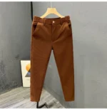 Casual Slim Fit Men's West Pants Thin Non-Ironed Business Suit Pants Comfortable Lightweight Breathable Cotton Summer Leisure... - Image 19