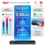 MeLE Reddot Winner Mini PC N100 i3-N300 16GB 32GB 512GB Mini Desktop Computer,USB-C on Office Education Home Overclock4C - Image 21