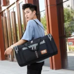 Travel Bag Large Capacity Handbag Portable Outdoor Carry Luggage Convenient Practical Male's Weekend Duffle Bags - Image 30